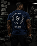 Mens Eat Sleep Brawl Repeat T-Shirt