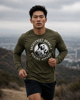 Mens Eat Sleep Brawl Repeat Long Sleeve Tee