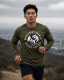 Mens Eat Sleep Brawl Repeat Long Sleeve Tee