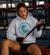 Womens Brawla Queen Hoodie - White Marle