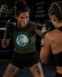 Womens Eat Sleep Brawl Repeat T- Shirt
