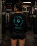 Womens Eat Sleep Brawl Repeat Jumper