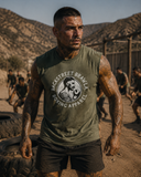 Mens Eat Sleep Brawl Repeat Singlet Top