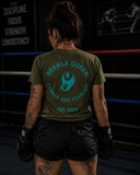 Womens Eat Sleep Brawl Repeat T- Shirt