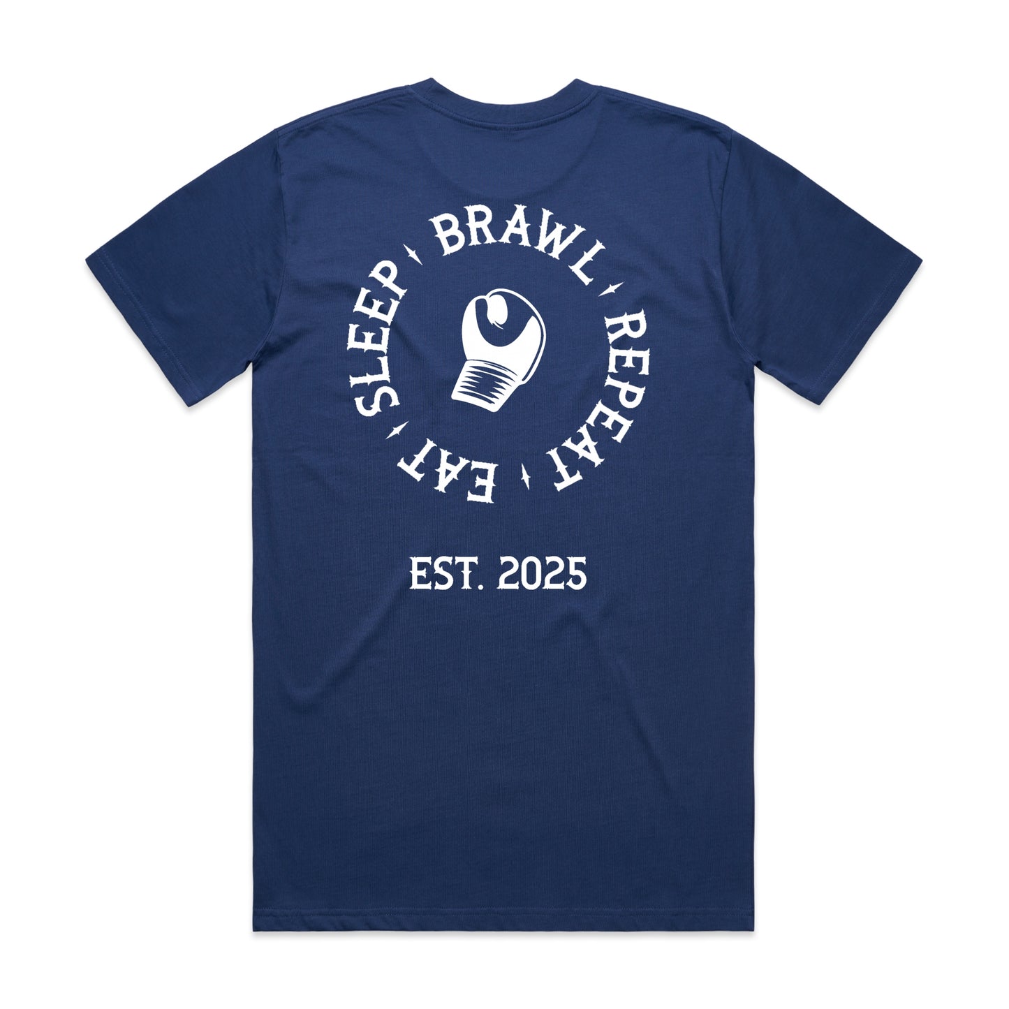Mens Eat Sleep Brawl Repeat T-Shirt