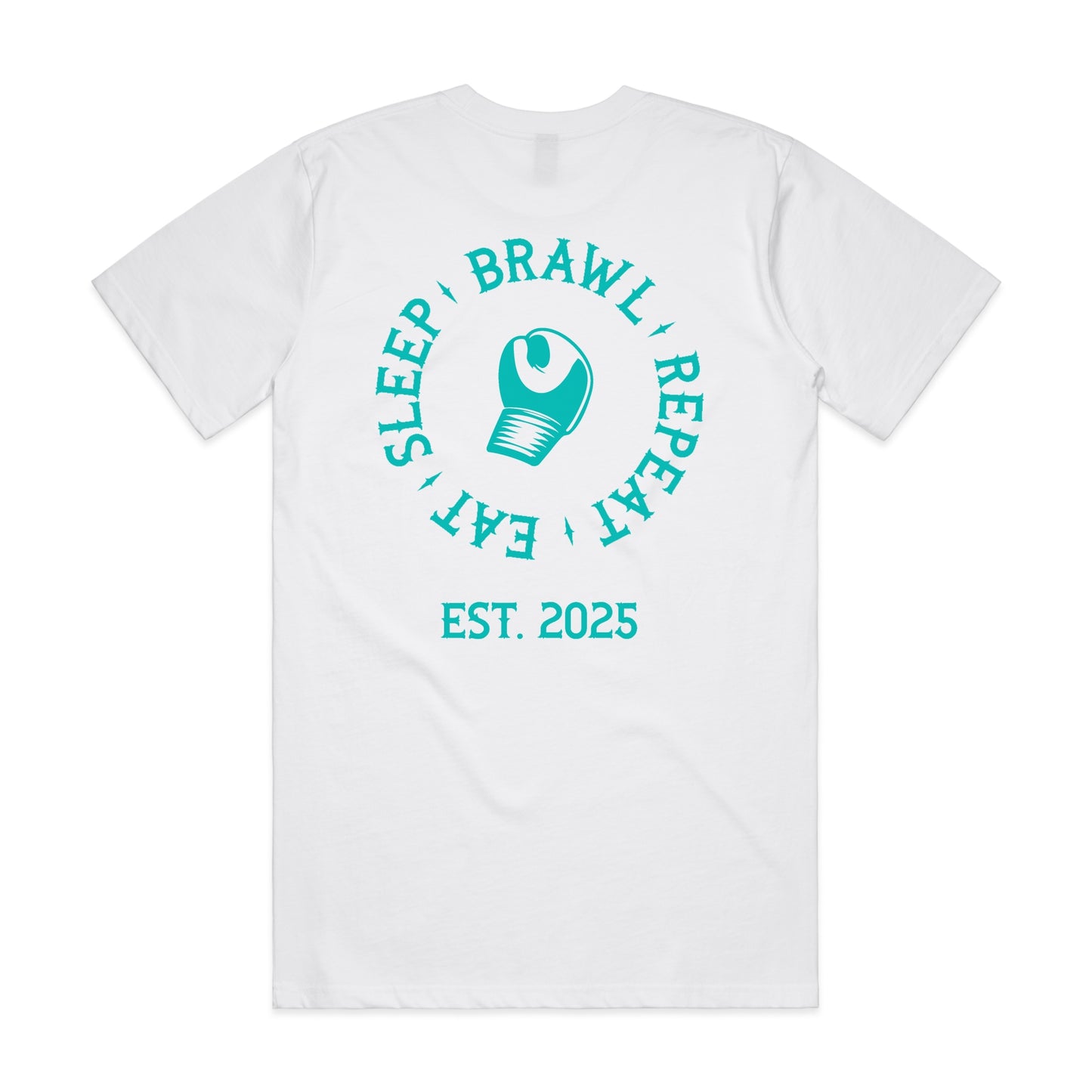 Womens Eat Sleep Brawl Repeat T- Shirt