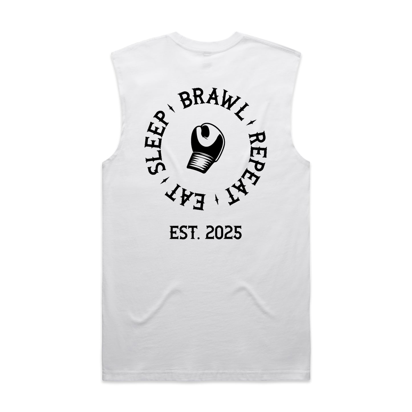 Mens Eat Sleep Brawl Repeat Singlet Top