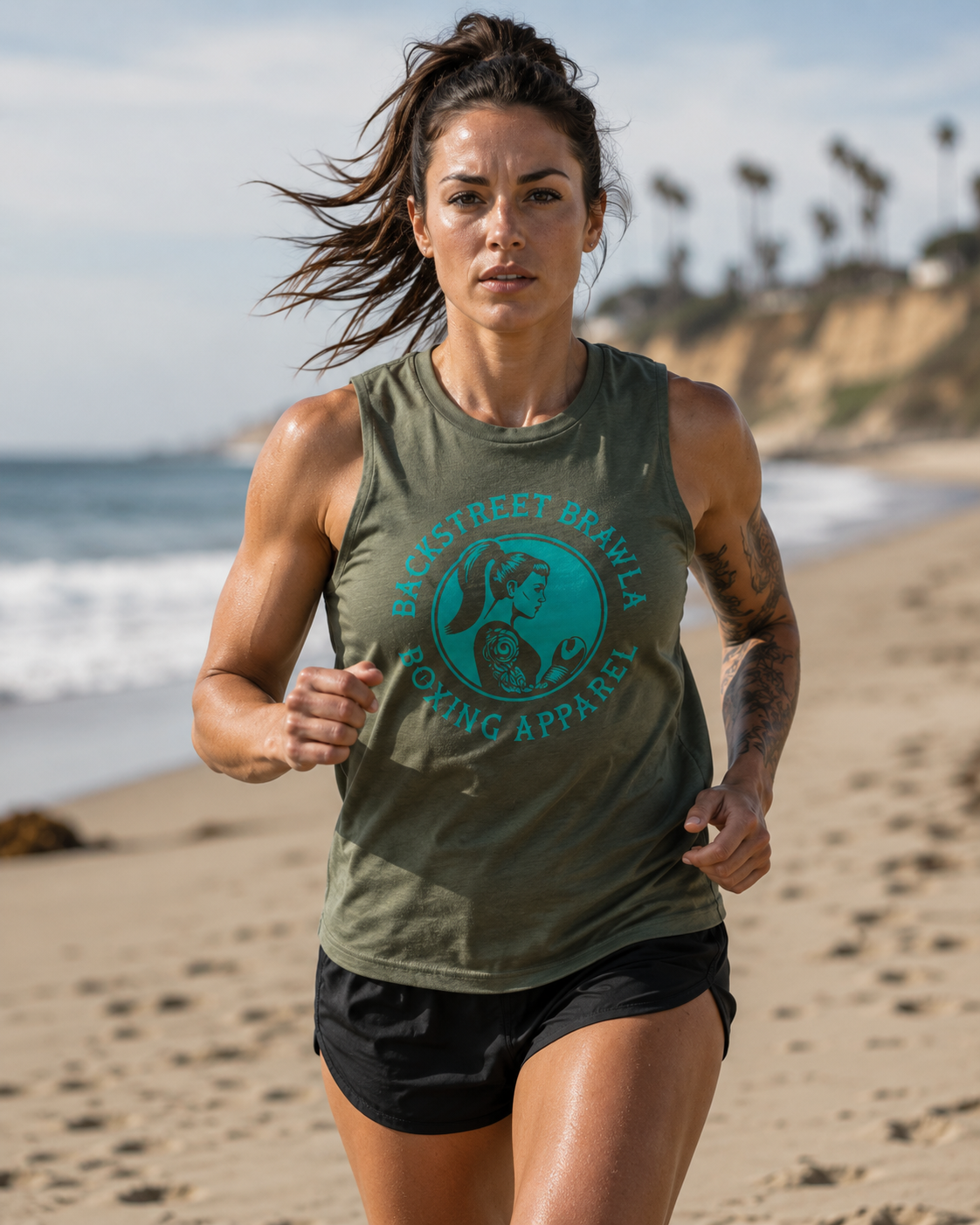 Womens Brawla Queen Singlet Top