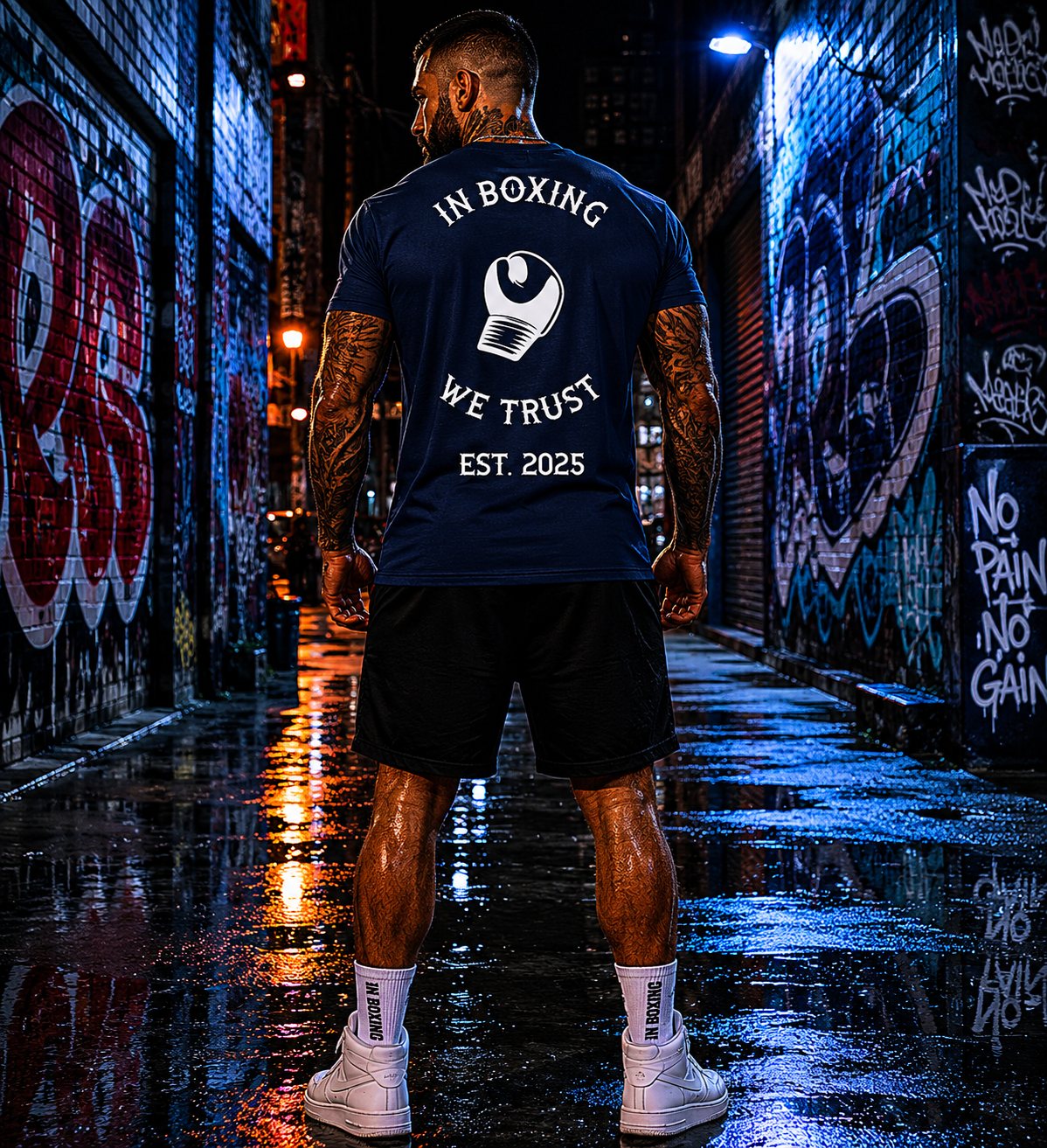 MENS IN BOXING WE TRUST T- SHIRT