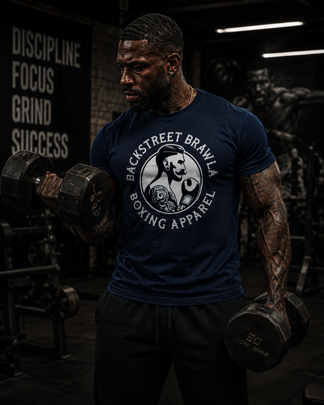 Mens Eat Sleep Brawl Repeat T-Shirt