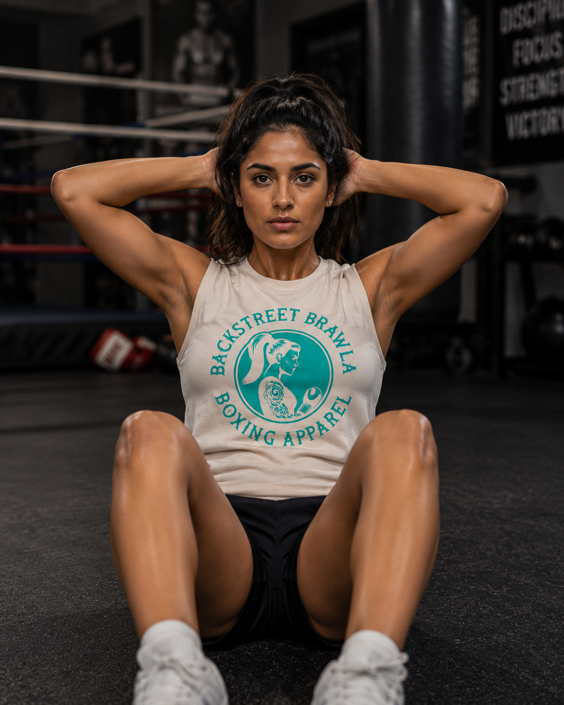 Womens Brawla Queen Singlet Top
