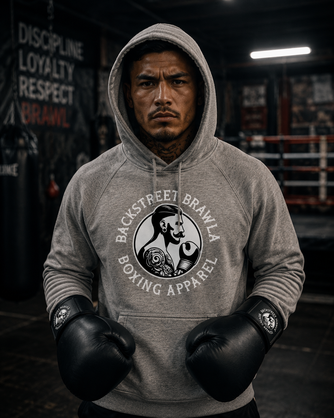 Mens Eat Sleep Brawl Repeat Hoodie