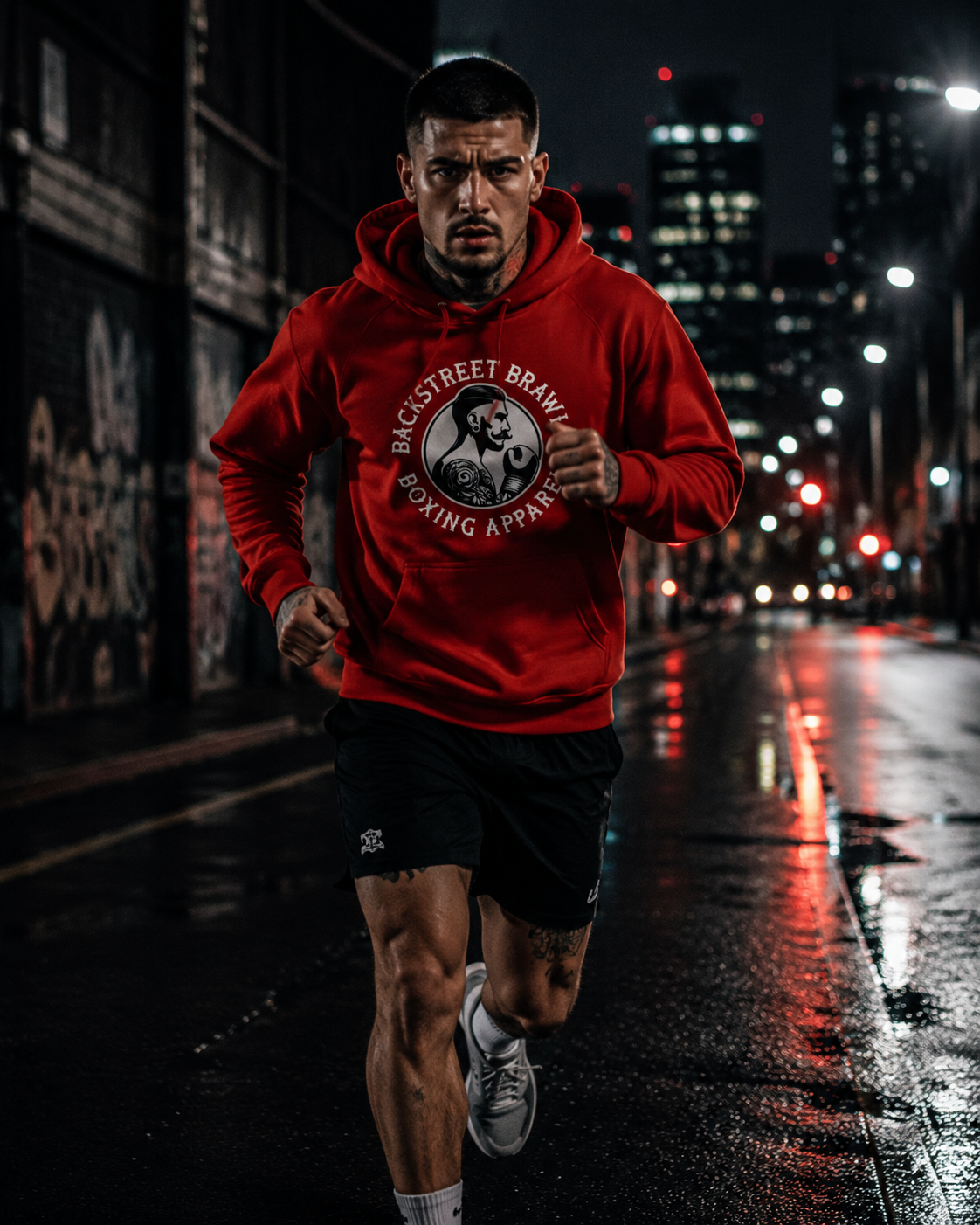 Mens Eat Sleep Brawl Repeat Hoodie