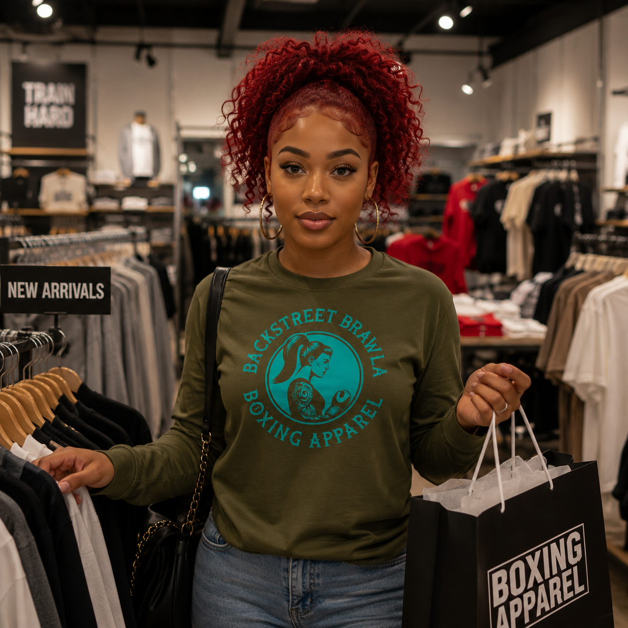 Womens Brawla Queen Long Sleeve Tee