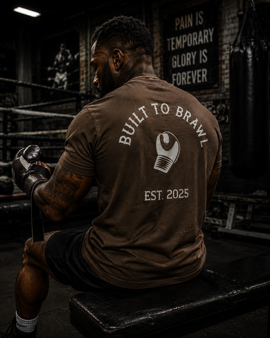 Mens Built To Brawl T-Shirt
