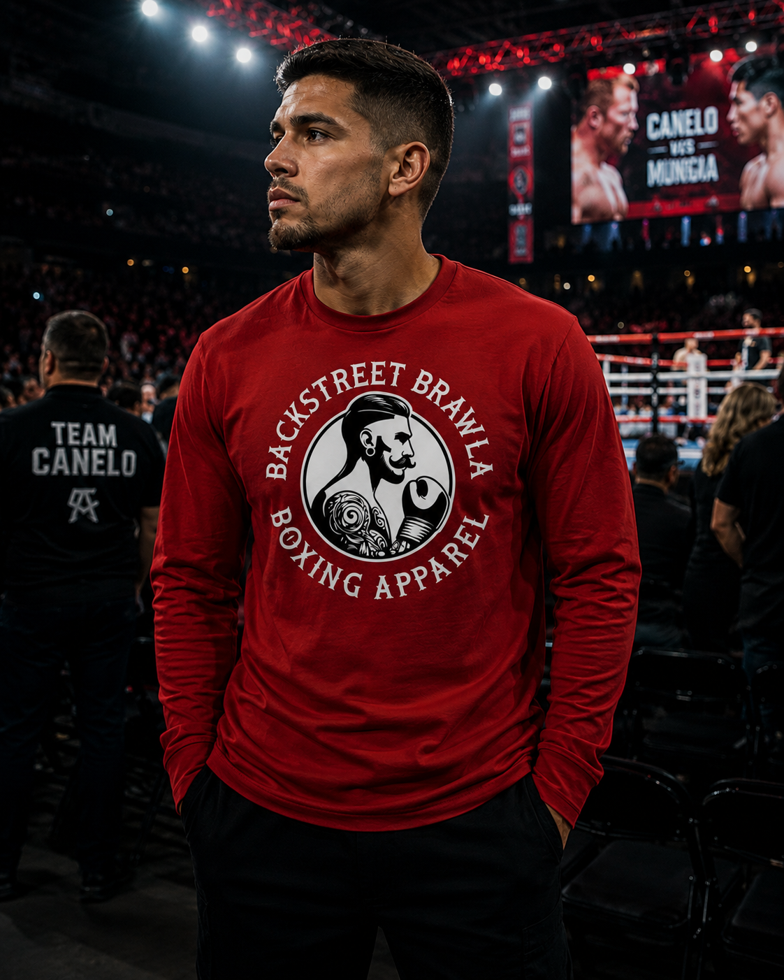 Mens Built to Brawl Long Sleeve Tee