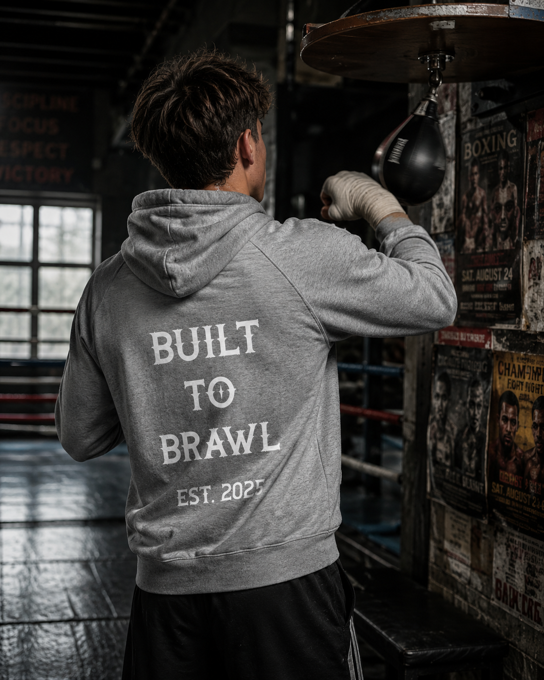 Mens Built to Brawl Hoodie