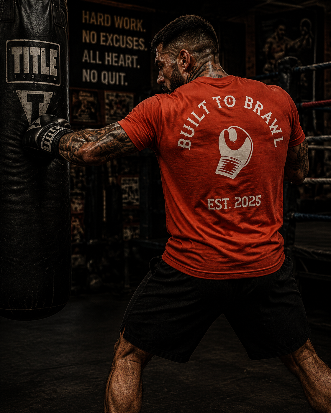 Mens Built To Brawl T-Shirt