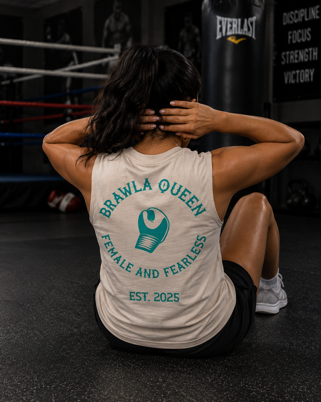Womens Brawla Queen Singlet Top