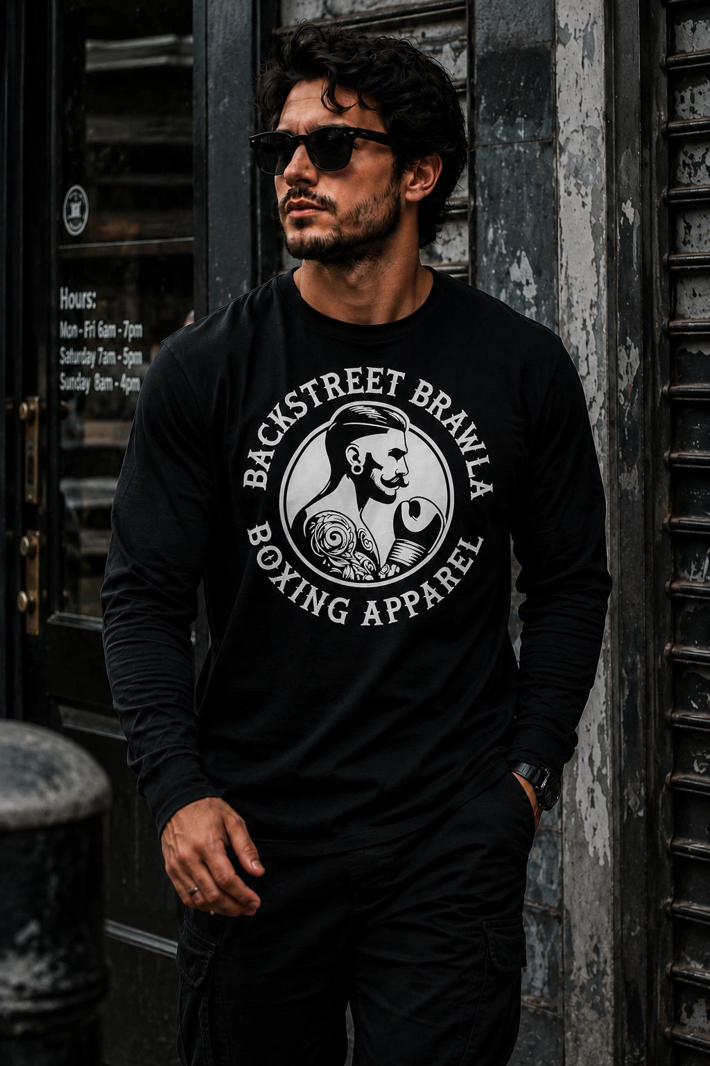 Mens Built to Brawl Long Sleeve Tee