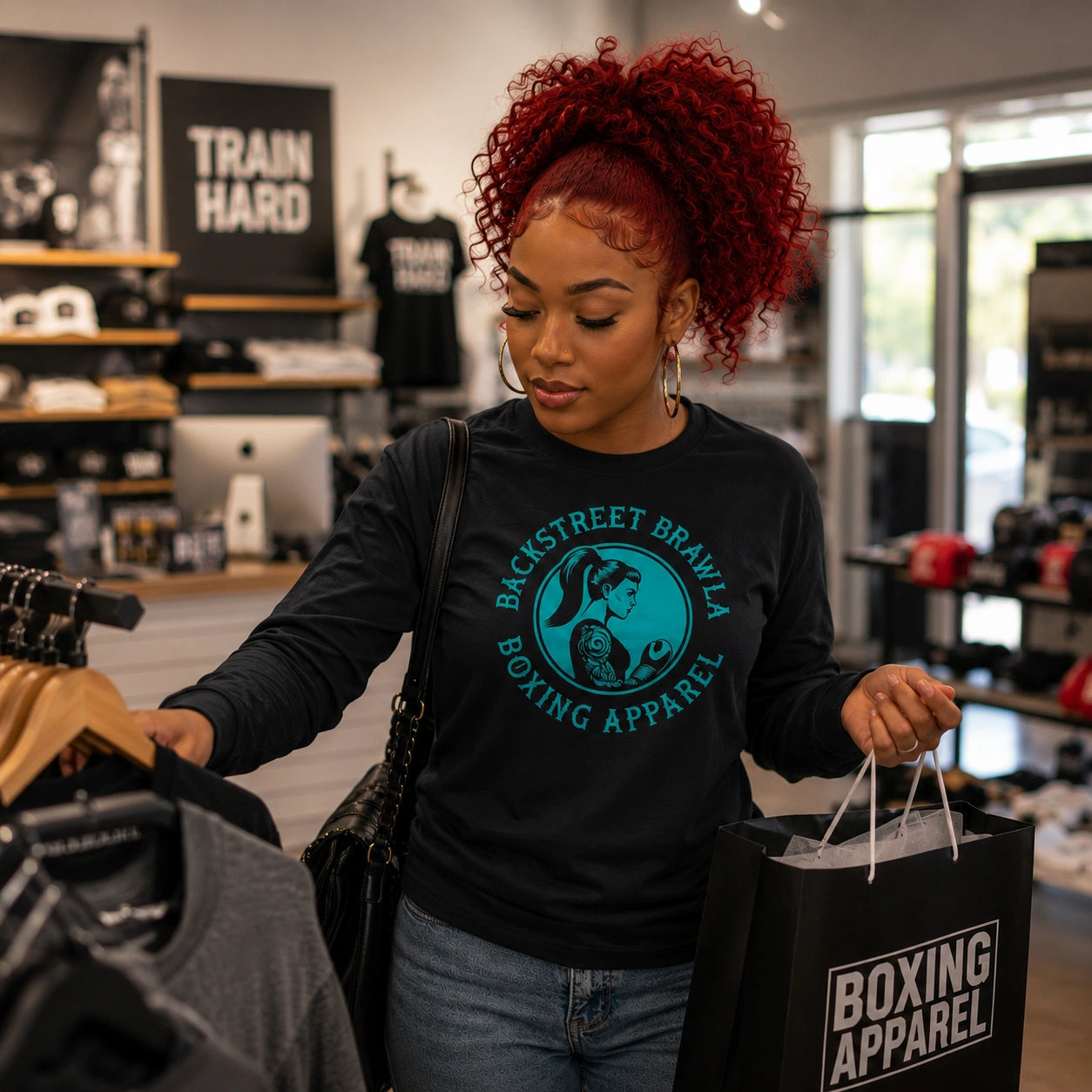 Womens Brawla Queen Long Sleeve Tee