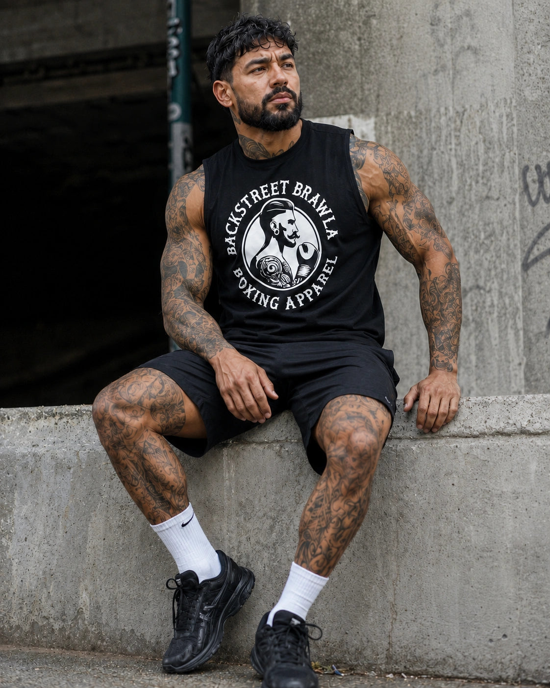 Mens Built to Brawl Singlet Top