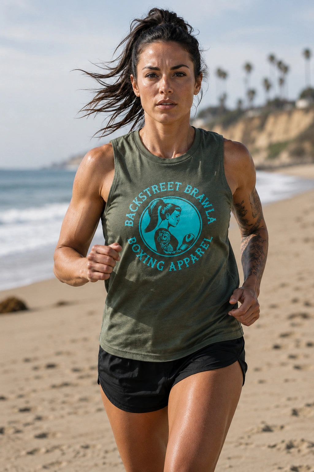 Womens Brawla Queen Singlet Top