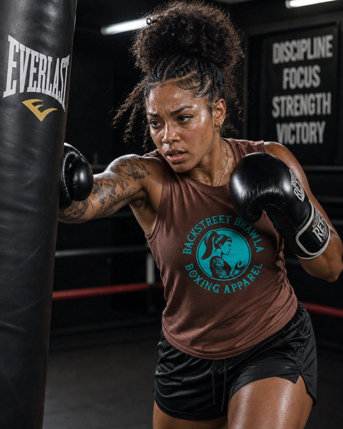 Womens Brawla Queen Singlet Top