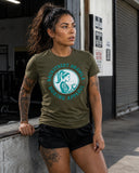 Womens Eat Sleep Brawl Repeat T- Shirt