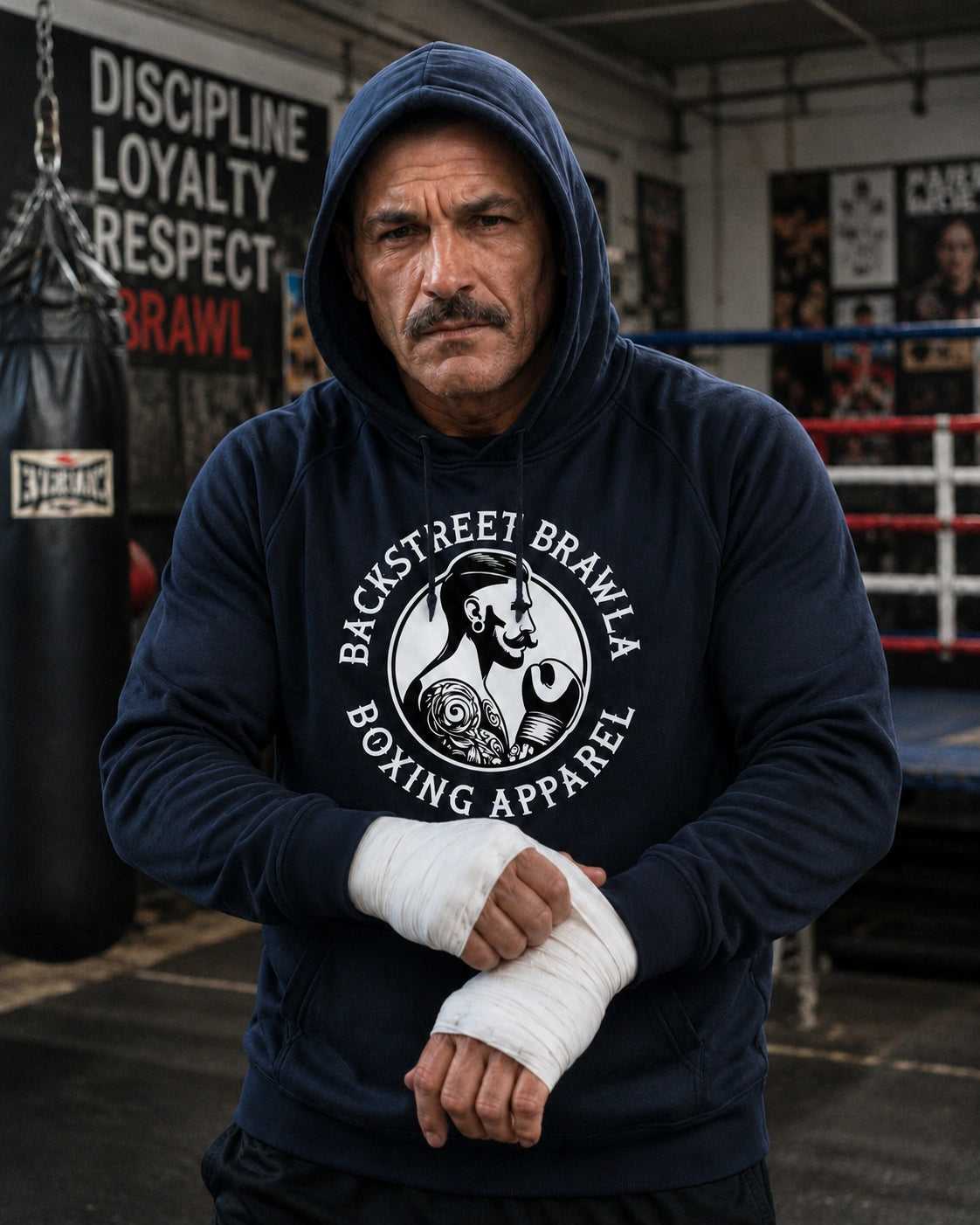 Mens Eat Sleep Brawl Repeat Hoodie