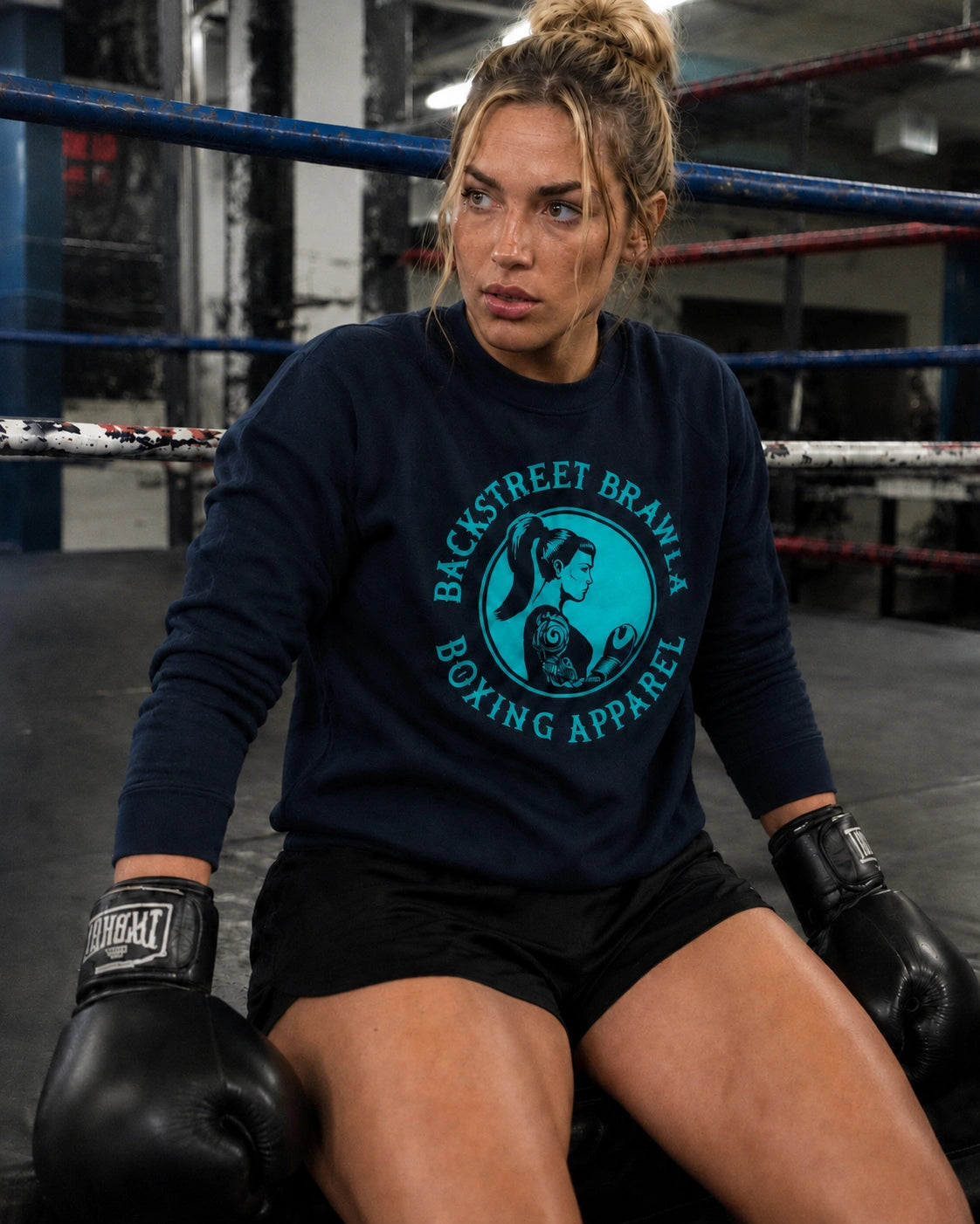 Womens Eat Sleep Brawl Repeat Jumper