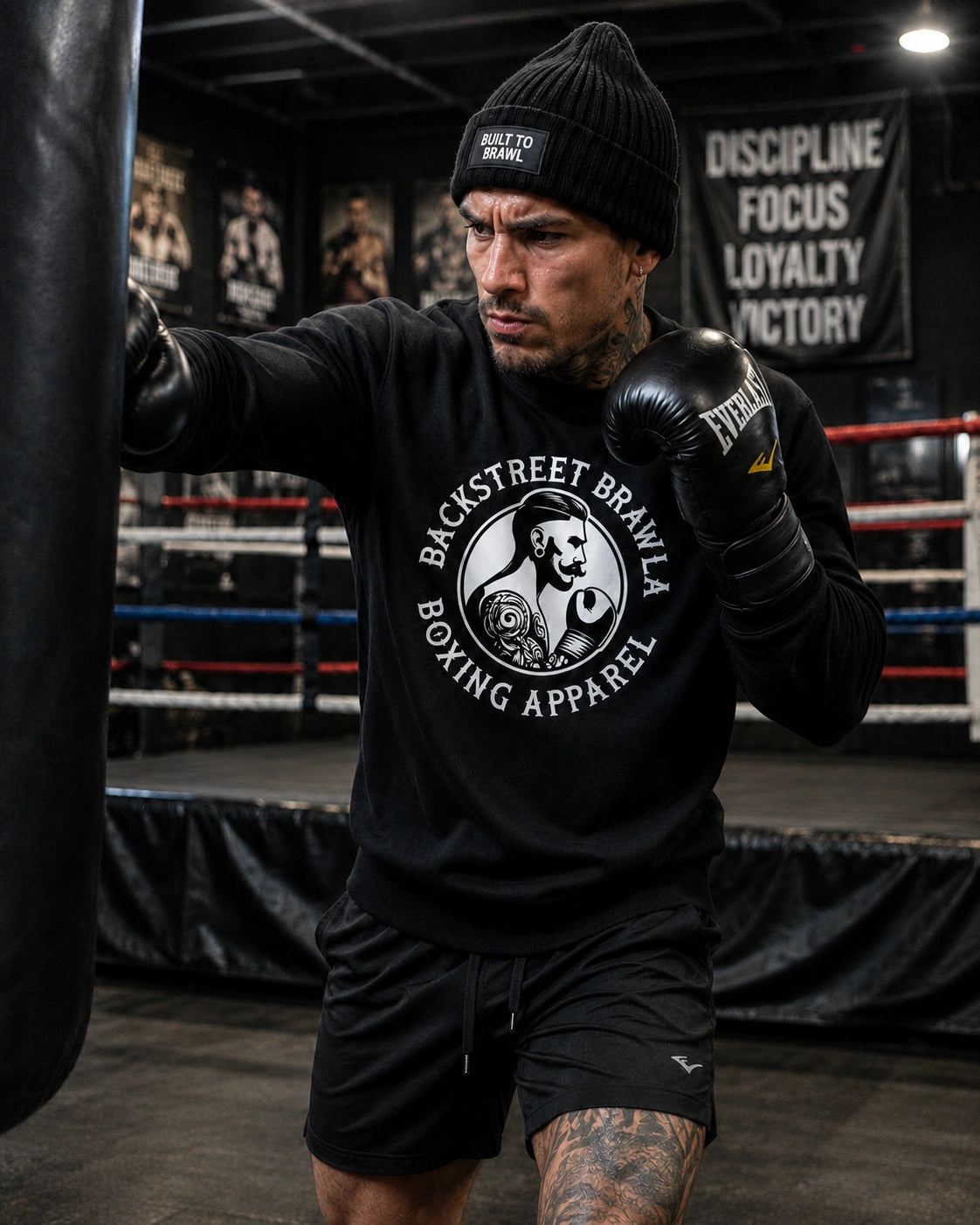 Mens Eat Sleep Brawl Repeat Jumper