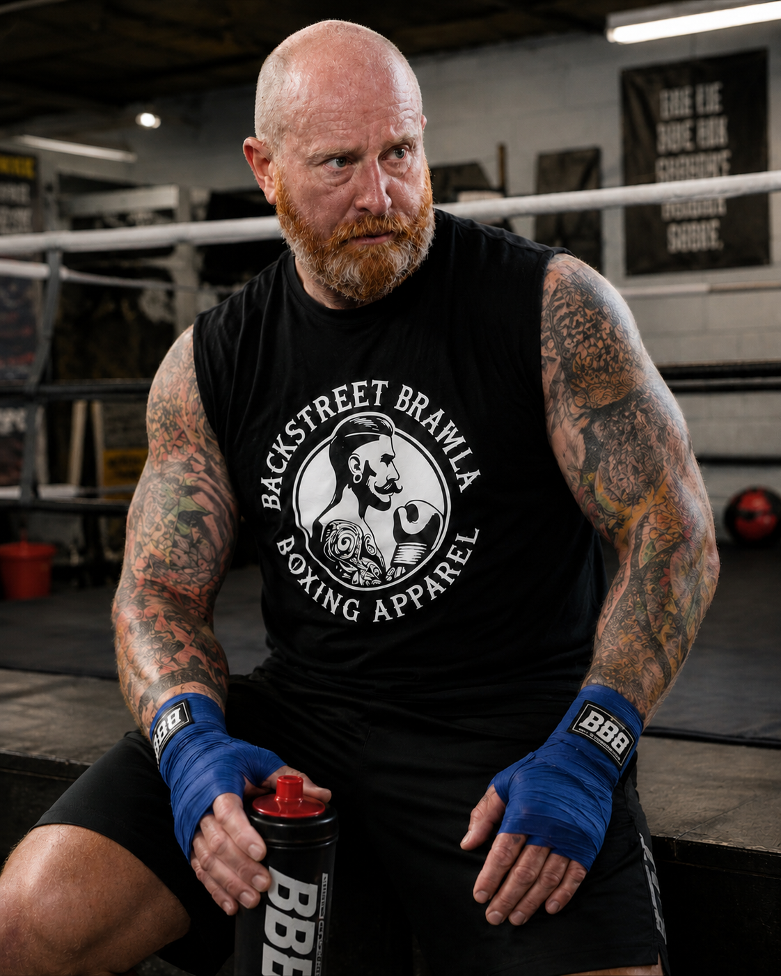Mens Eat Sleep Brawl Repeat T-Shirt