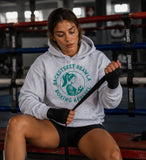 Womens Brawla Queen Hoodie - White Marle