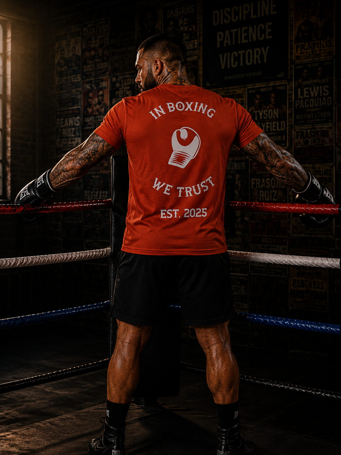 MENS IN BOXING WE TRUST T- SHIRT