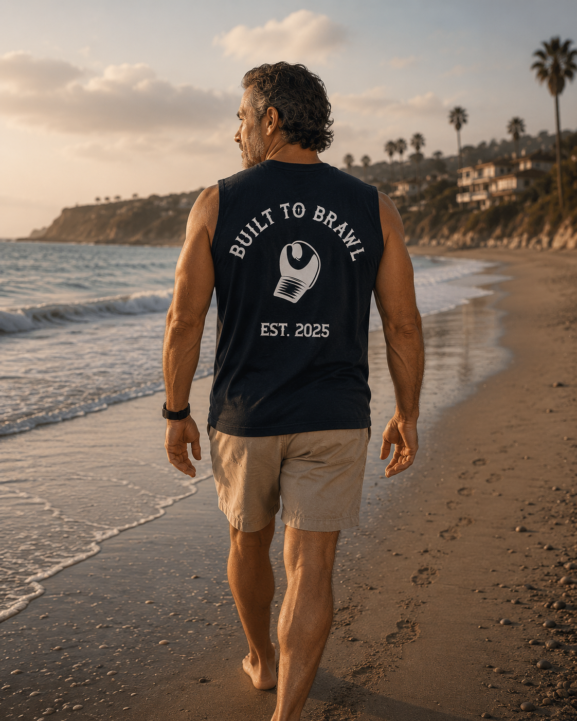 Mens Built to Brawl Singlet Top