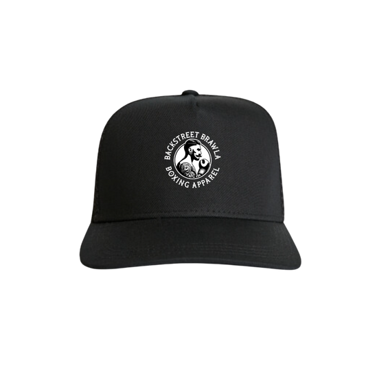 Mens Built to Brawl Logo Trucker Hat