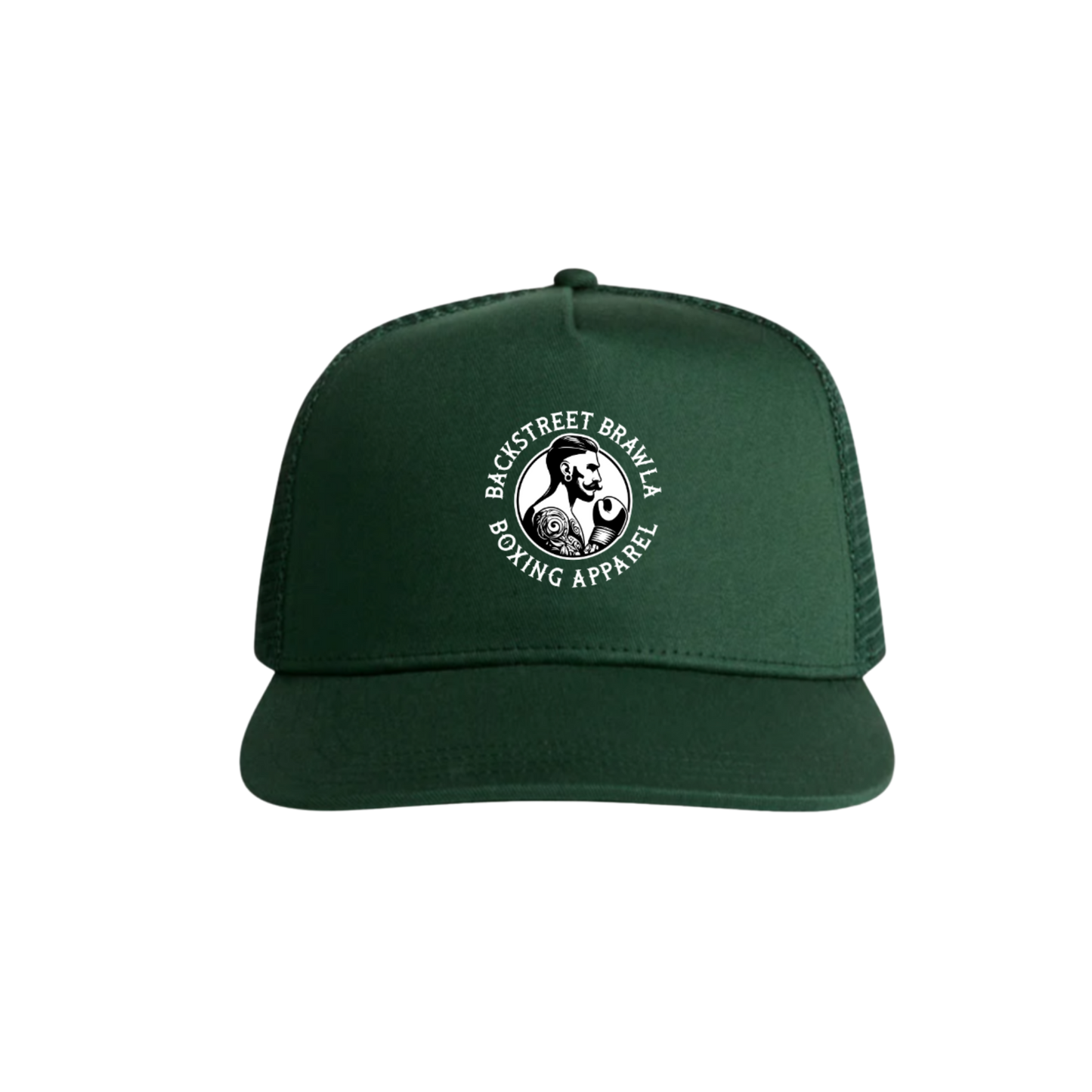Mens Built to Brawl Logo Trucker Hat