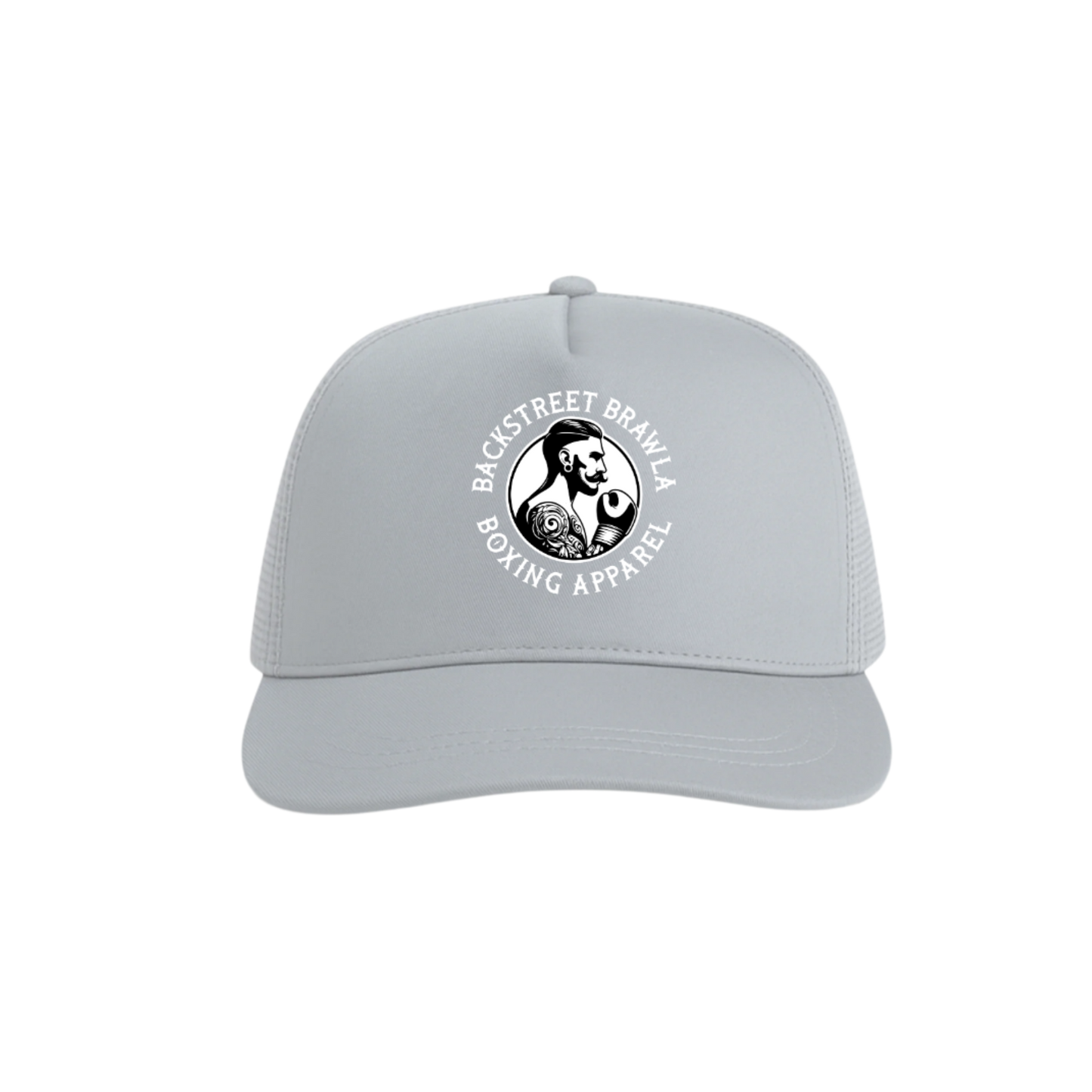 Mens Built to Brawl Logo Trucker Hat