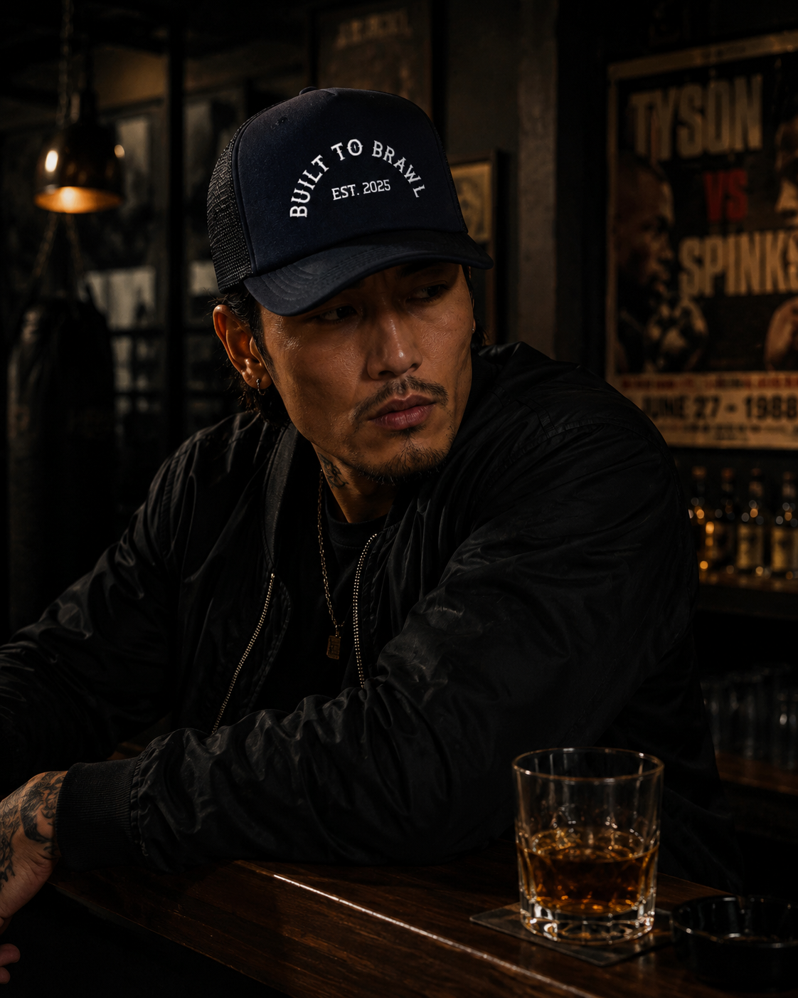 Mens Built to Brawl 2025 Logo Trucker Hat