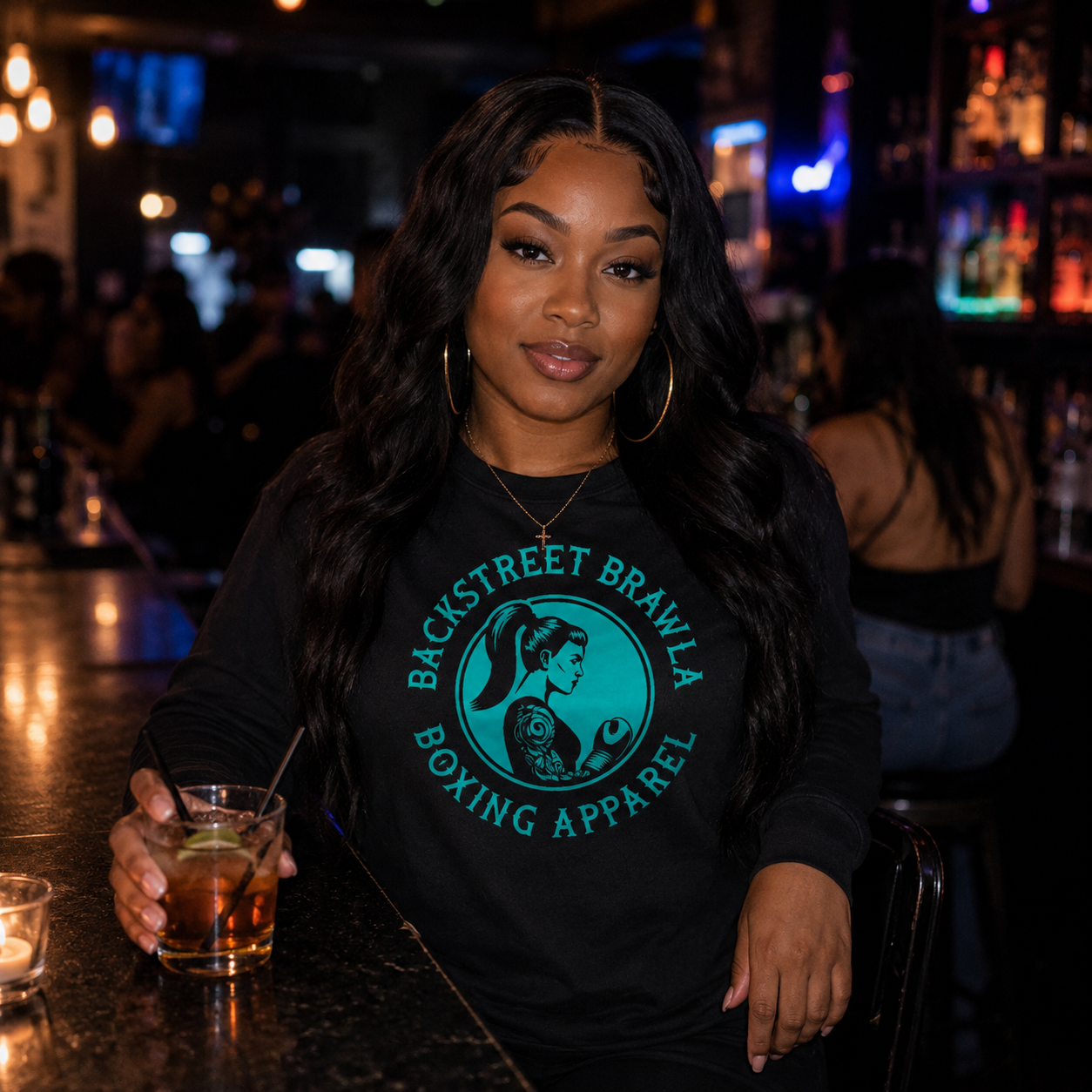 Womens Brawla Queen Long Sleeve Tee