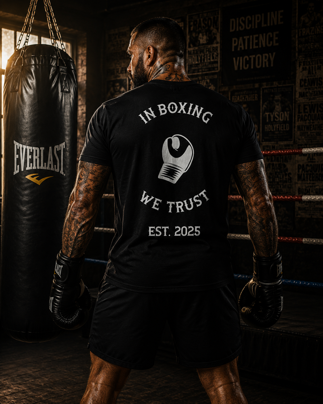 MENS IN BOXING WE TRUST T- SHIRT