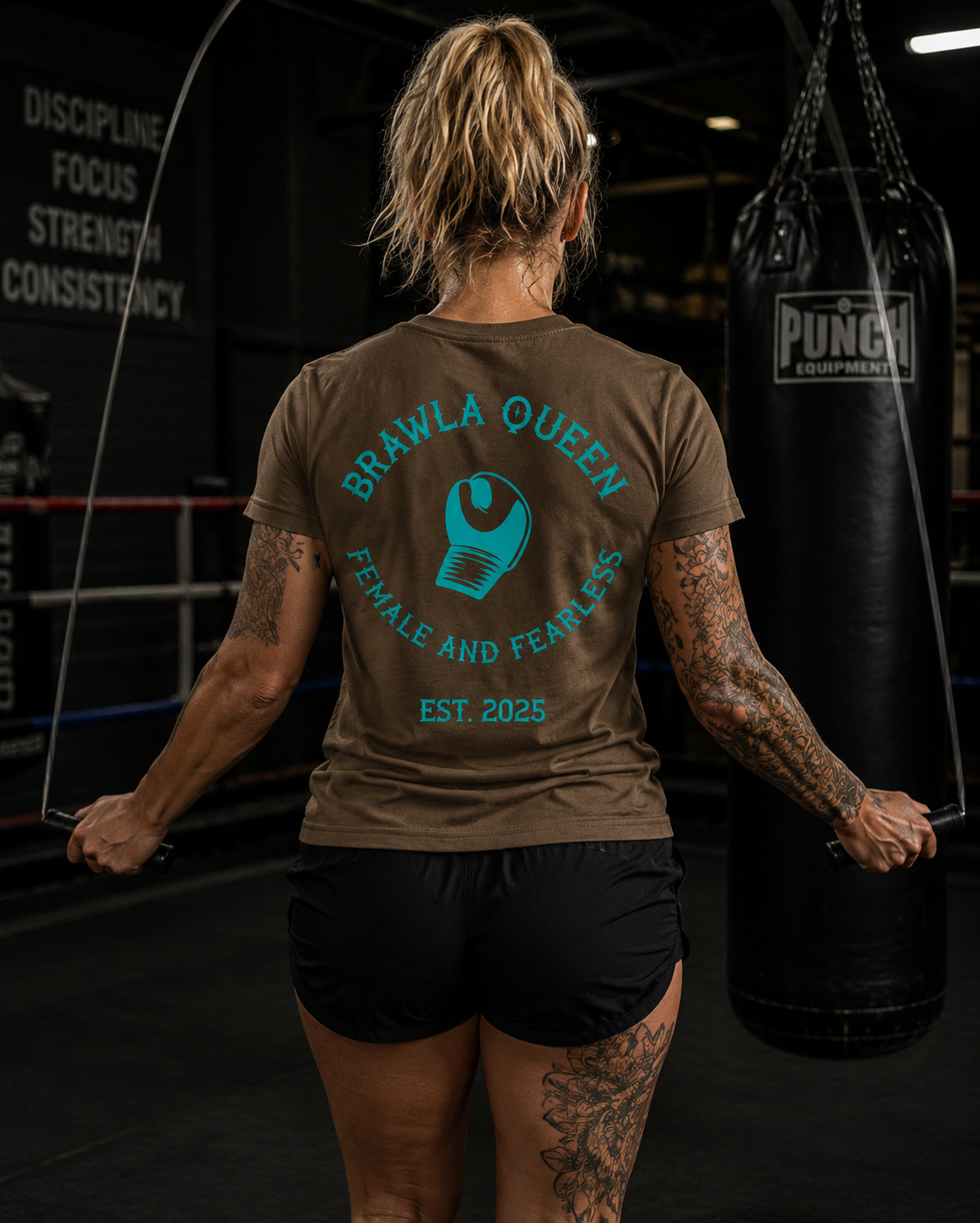 Womens Brawla Queen T- Shirt