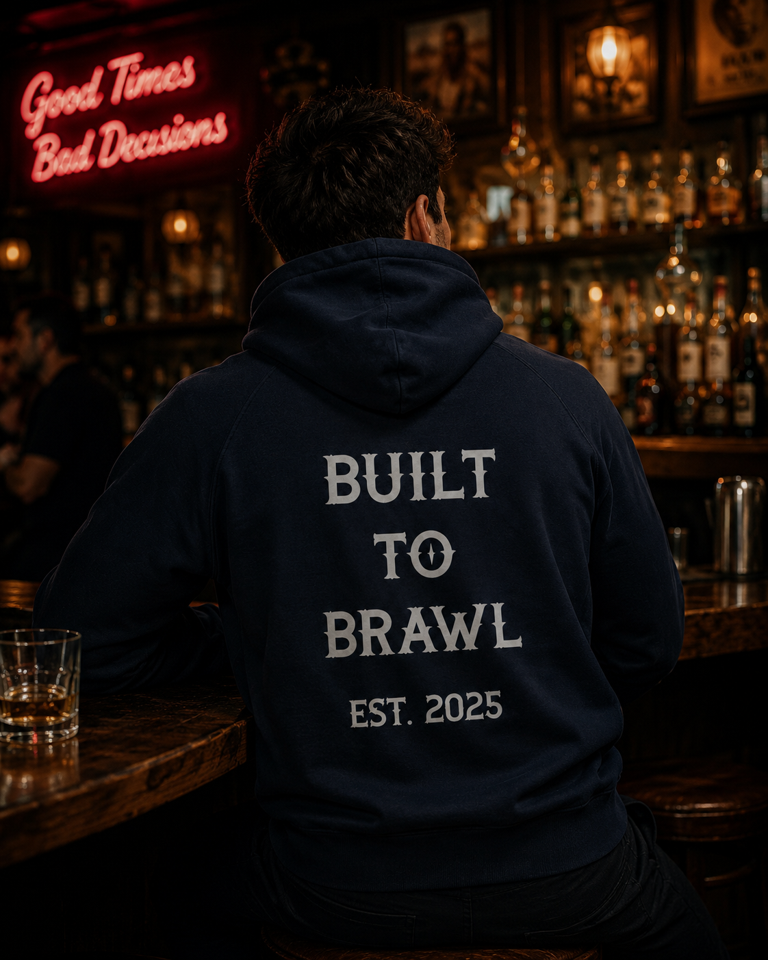Mens Built to Brawl Hoodie
