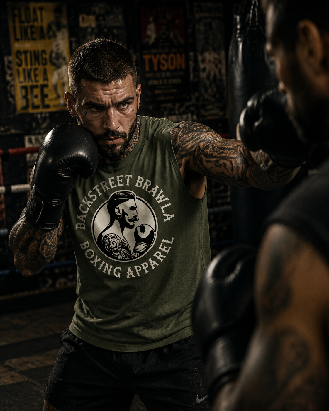 Mens Built to Brawl Singlet Top