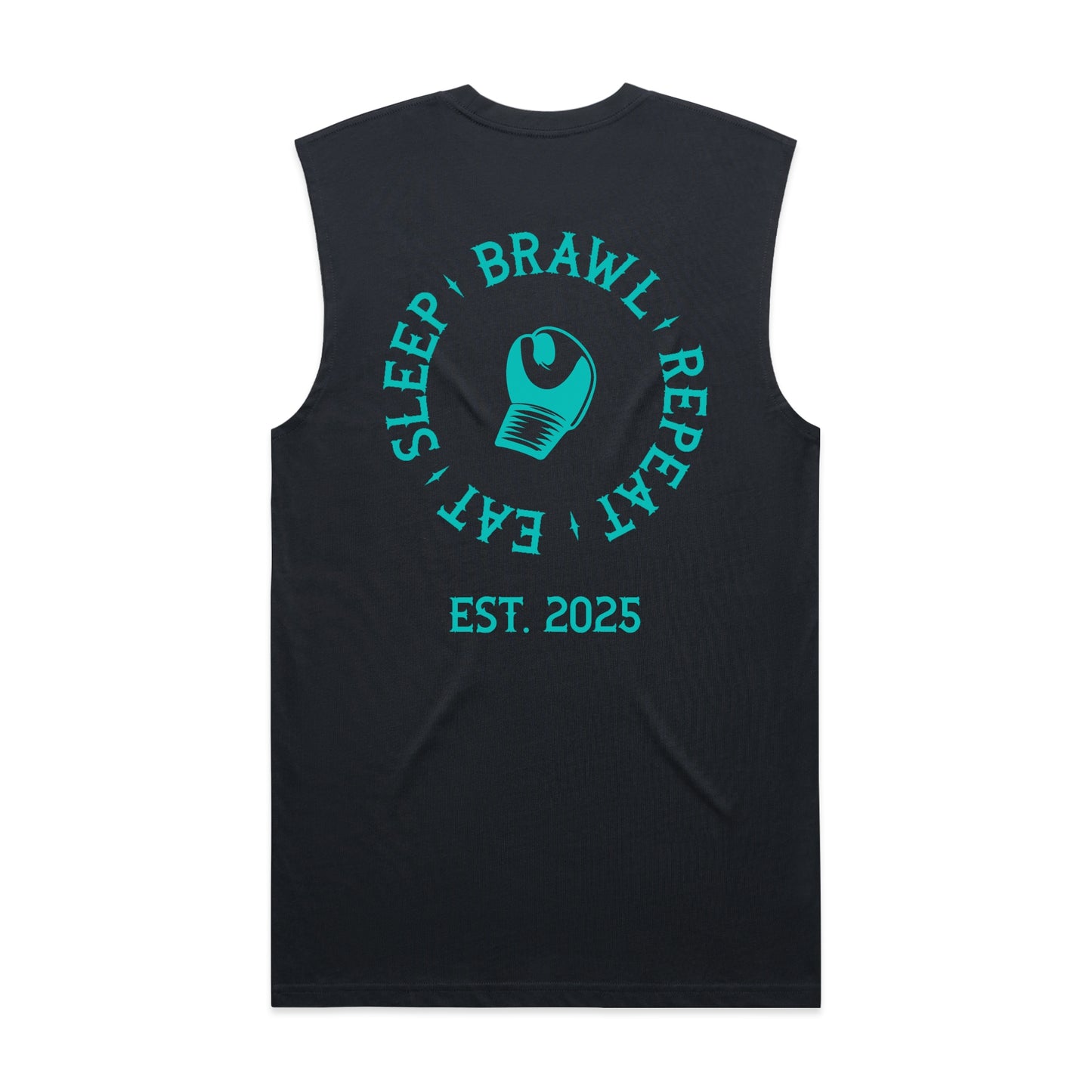 Womens Eat Sleep Brawl Repeat Singlet Top