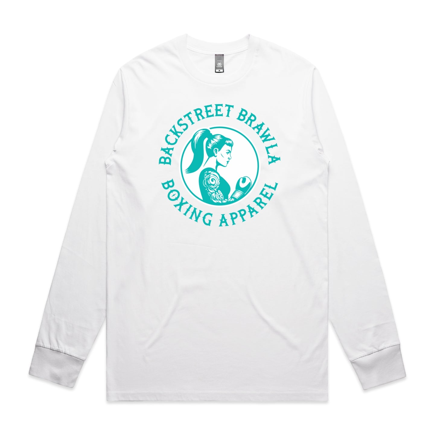Womens Eat Sleep Brawl Repeat Long Sleeve Tee