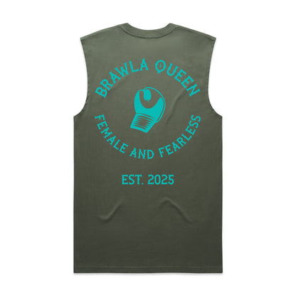 Womens Brawla Queen Singlet Top