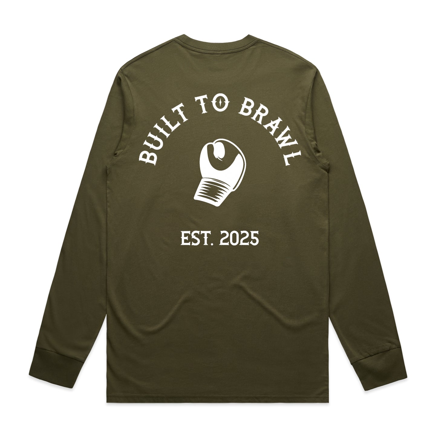 Mens Built to Brawl Long Sleeve Tee