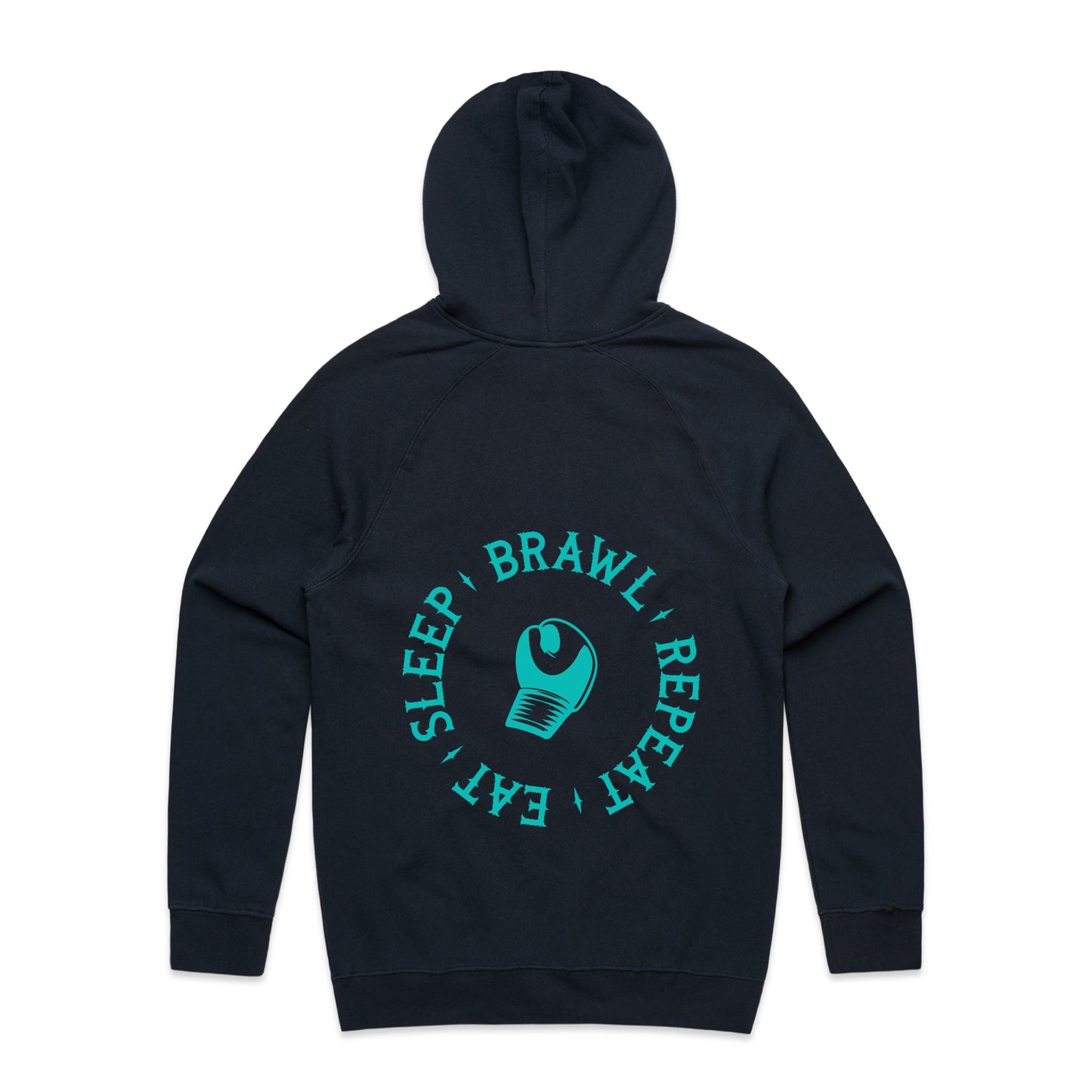 Womens Eat Sleep Brawl Repeat Hoodie